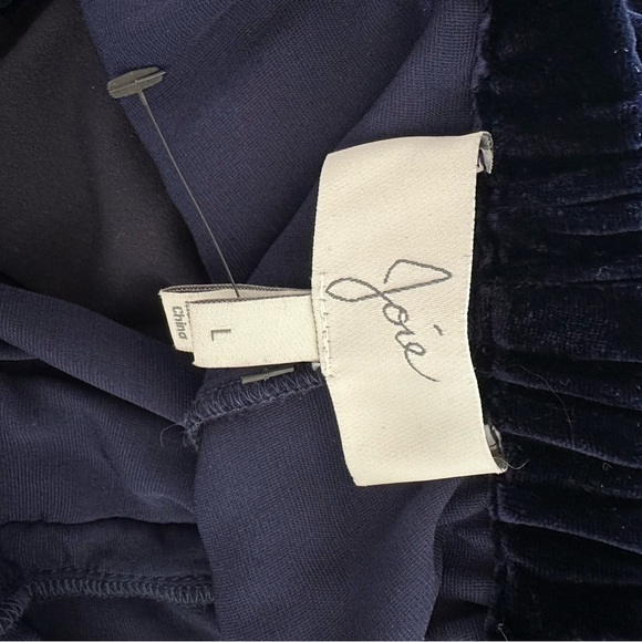 JOIE-DYRE Velvet Drawstring Jogger Pants (Size:Large) - Picture 11 of 11